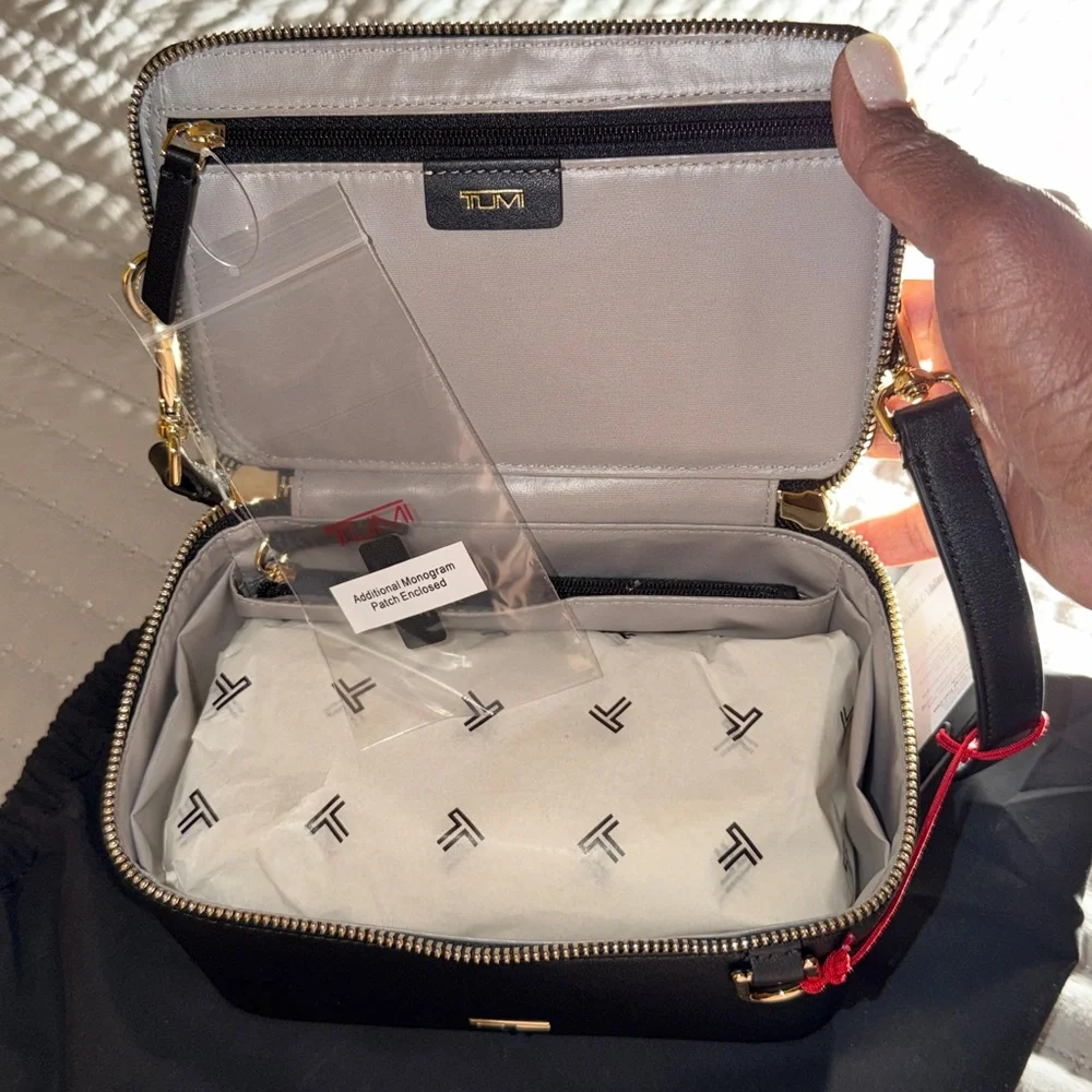 Tumi Voyageur Black Mini case Crossbody Bag - Picture 7 of 11